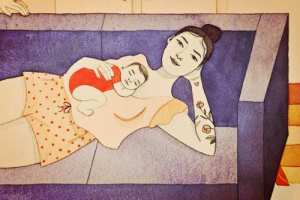 엄마가 된 후 적게 자지만 많이 웃는다