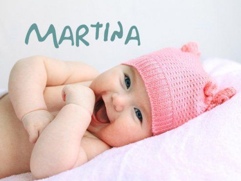 가장 인기 있는 아기 이름 마르티나