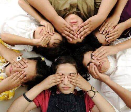 시각 장애를 가진 아동의 수업 활동